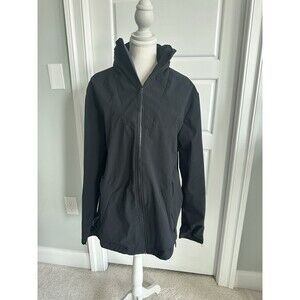 Mens Champion C9 Black Nylon Soft Shell Rain Jacket Size M Hiking Outdoor
